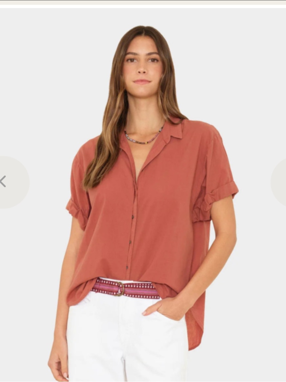 XIRENA Channing shirt in ginger Oversized size Small